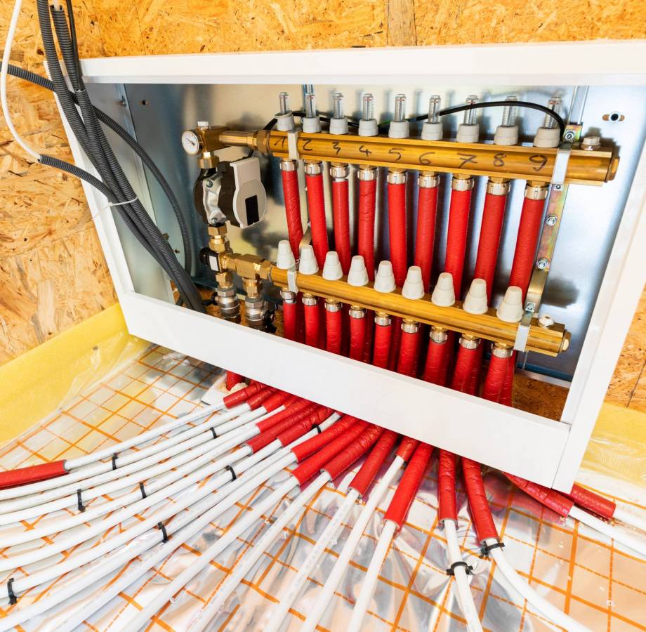 Distributor of Central underfloor heating system